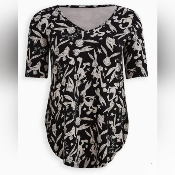 TORRID Looney Tunes Bugs Bunny Super Soft Favorite Tunic! NWT! - Picture 6 of 9